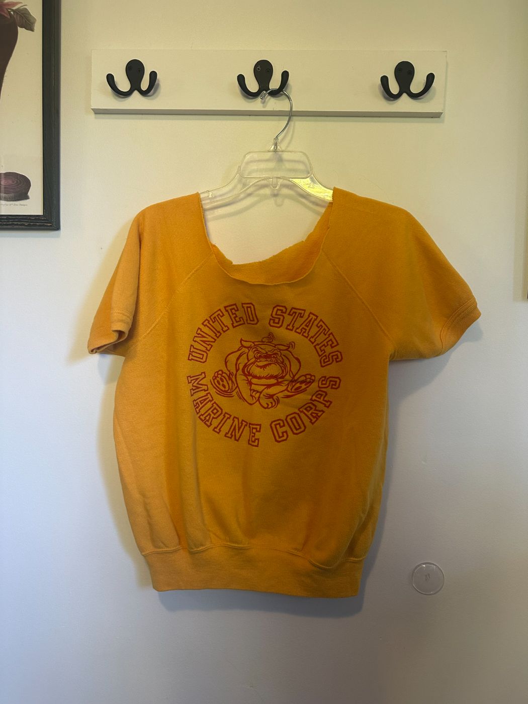 Cut Off Yellow Marine Sweatshirt