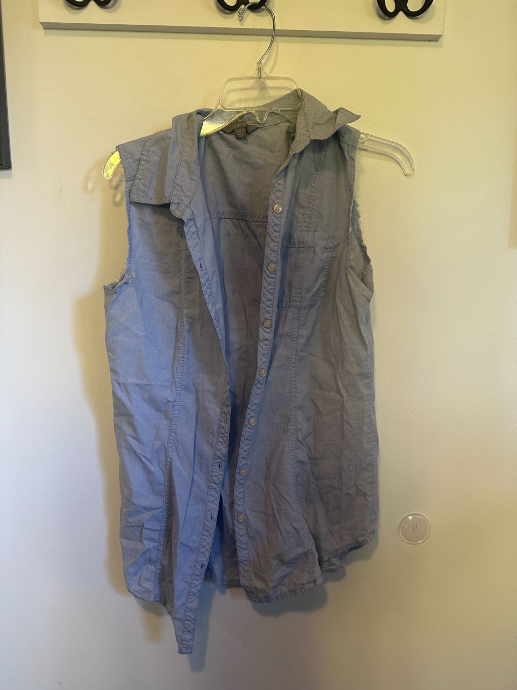 Cut Off Button Down
