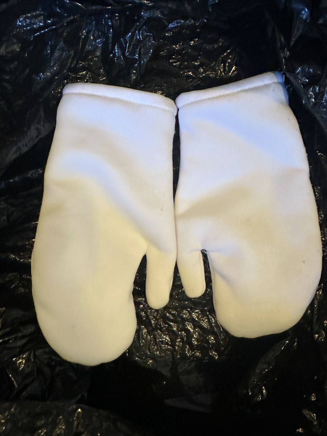 White Costume Mittens