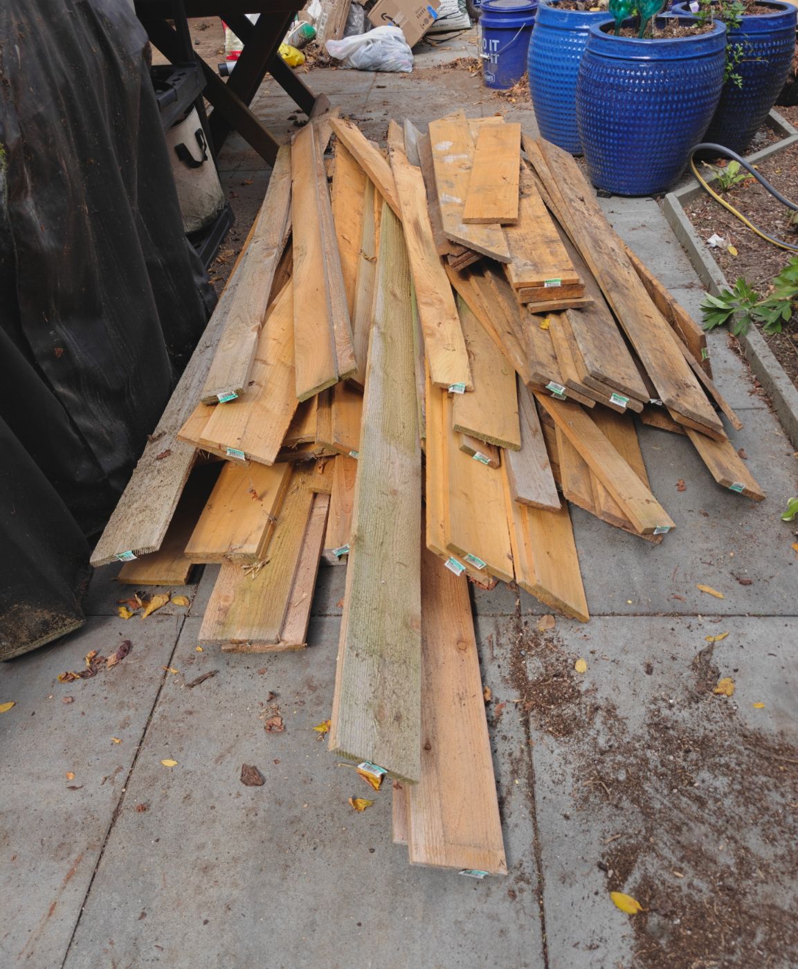 Cedar fence boards 